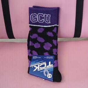 GCU Purple and Black Men's Casual Socks